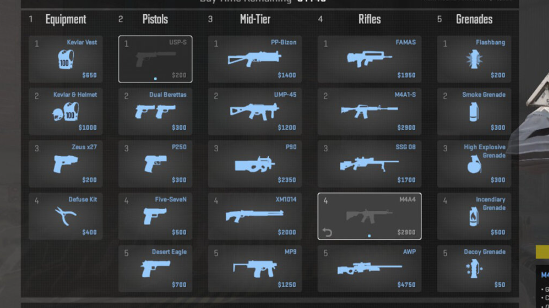 CS2における武器価格と精度の変更
