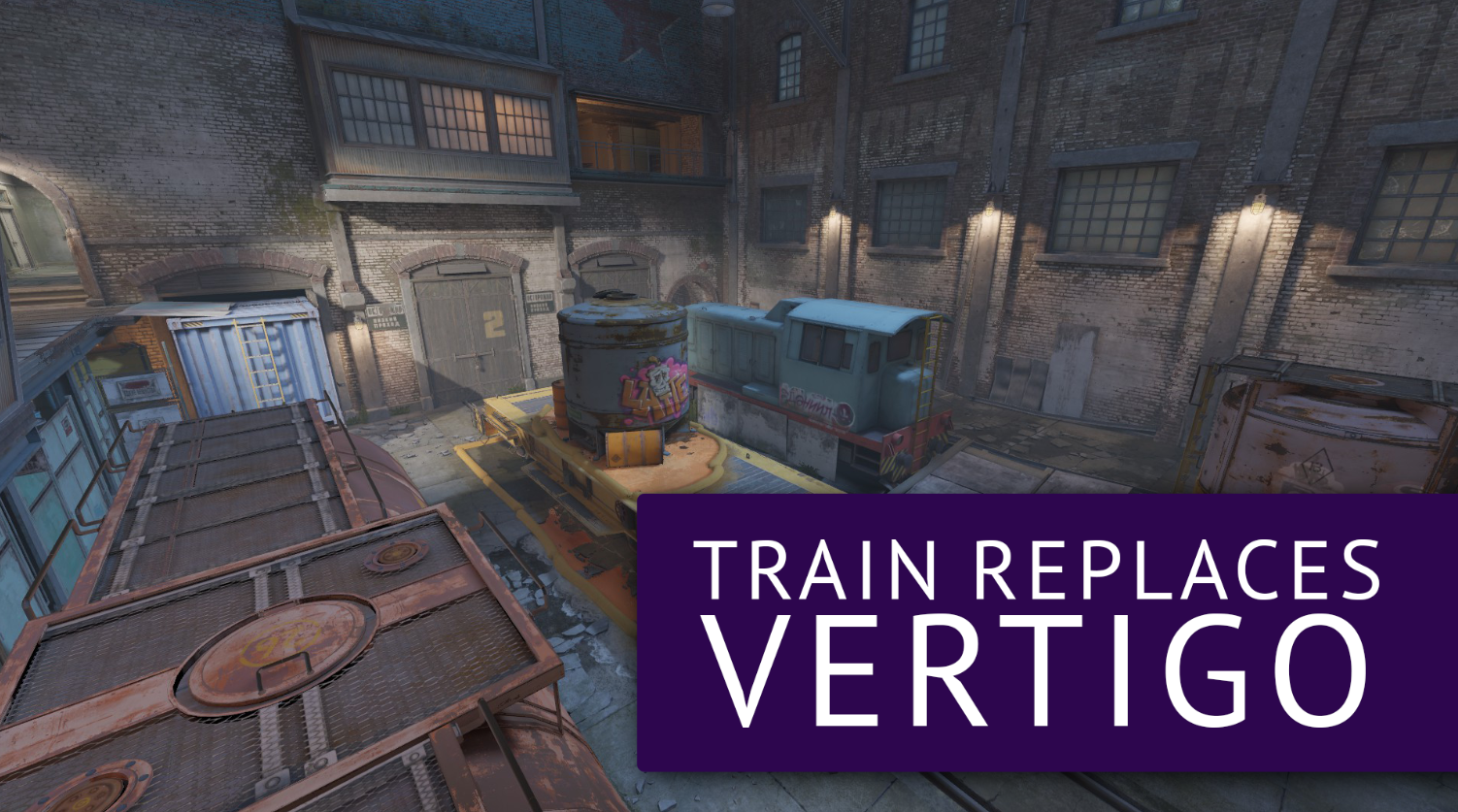 CS2のマッププールでVertigoに代わってTrainが採用