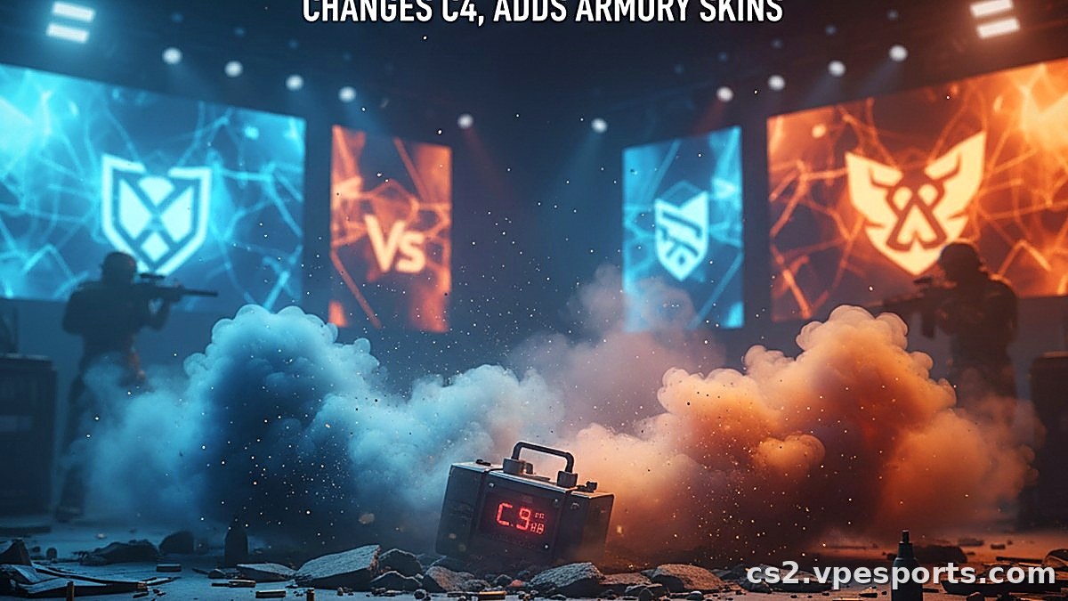 CS2 Premier Season 5-update wijzigt C4, voegt Armory-skins toe