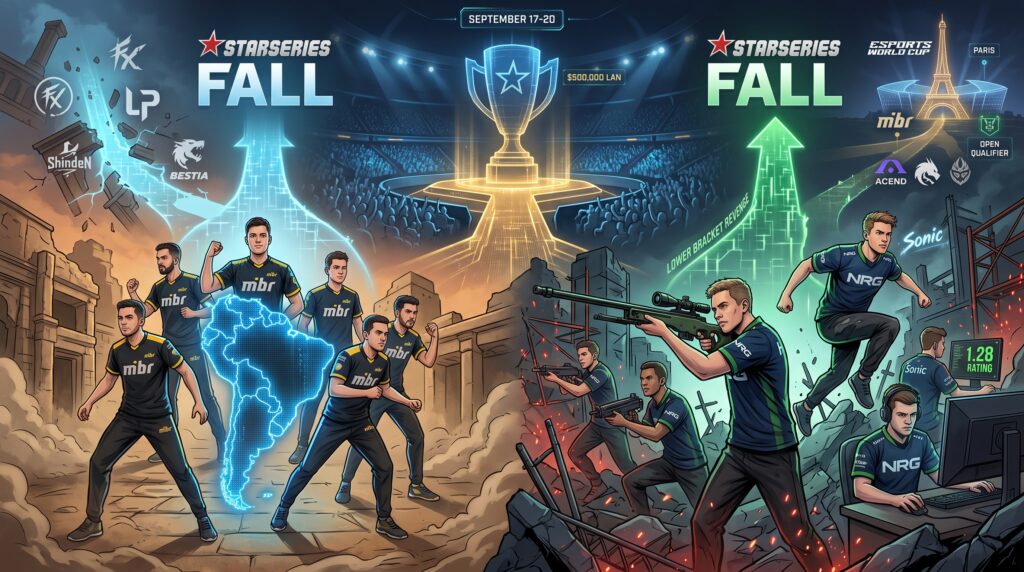 MIBR and NRG Qualify for StarSeries Fall