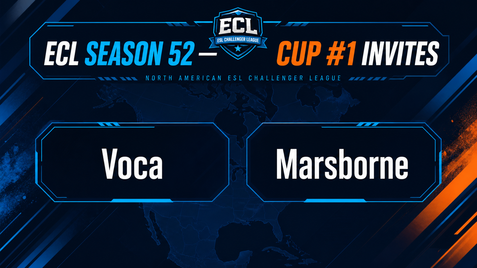 Voca and Marsborne Headline ESL Challenger League S52 Cup #1 Invites
