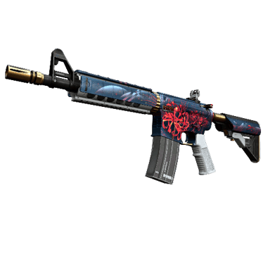 M4A4 | Spider Lily (Well-Worn)